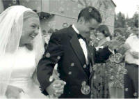 black and white wedding photography